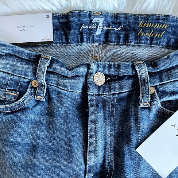 7 For All Mankind NEW Kimmie Bootcut Form Fitted Size 28 - Picture 3 of 9